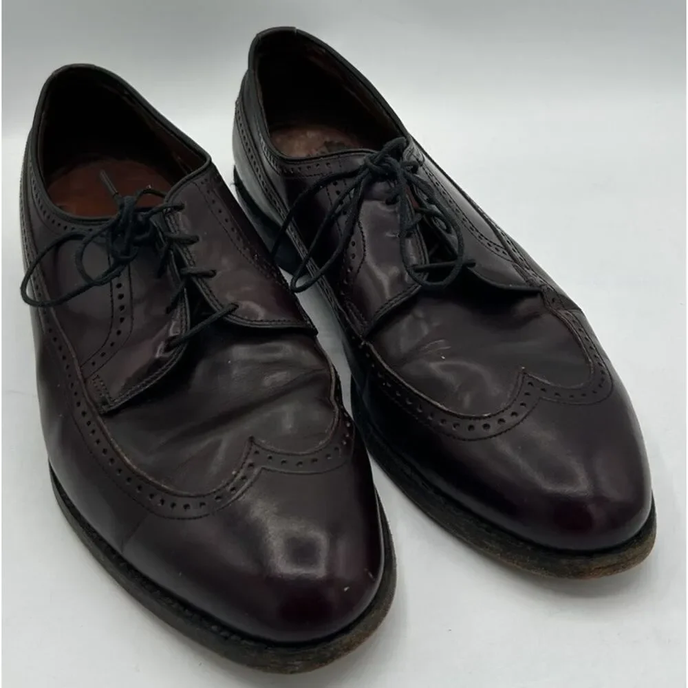 Allen Edmonds Richmond 8477 Longwing Wingtip Burgundy Oxford Size 9D‎